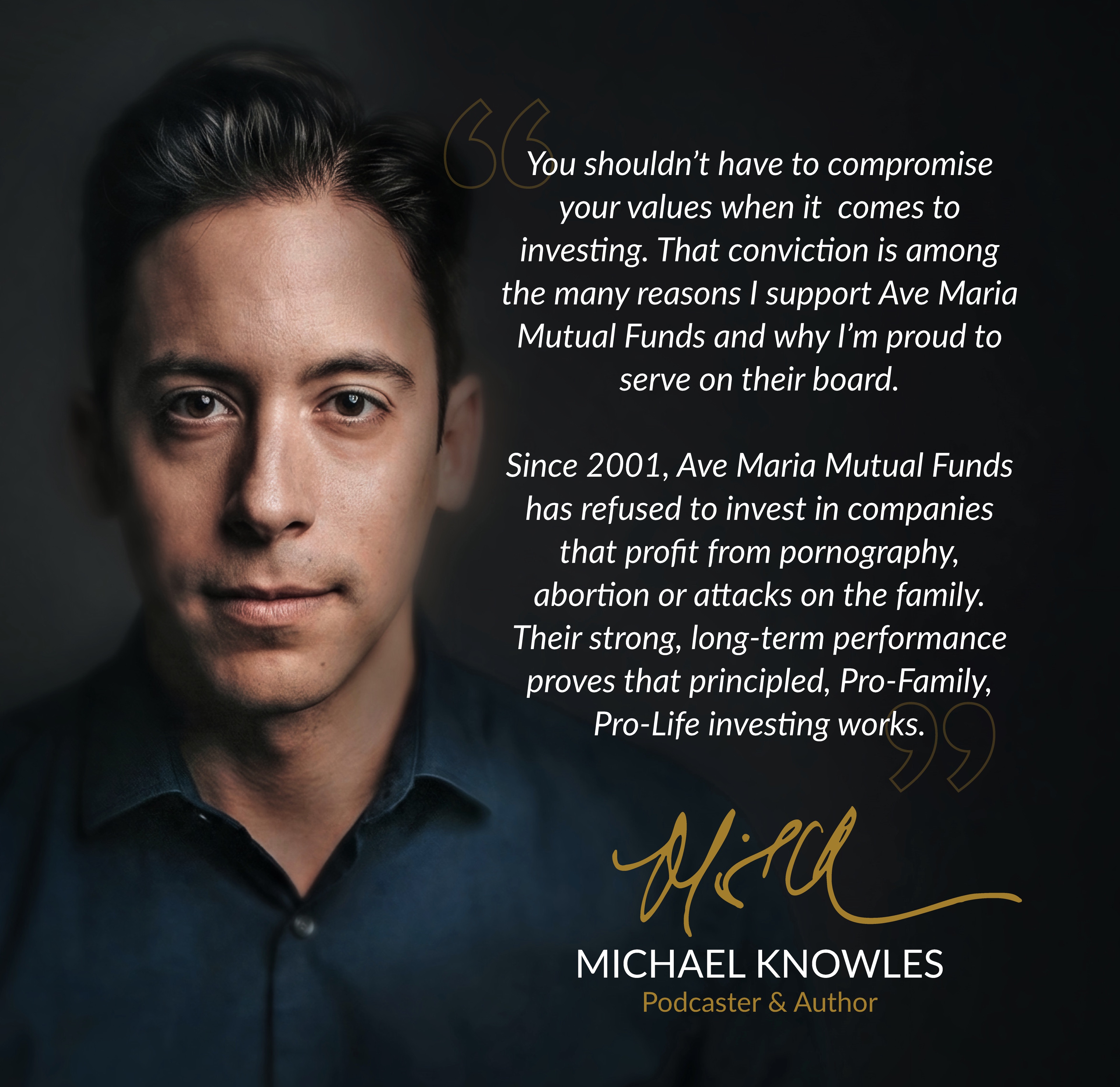 Michael Knowles testimonial