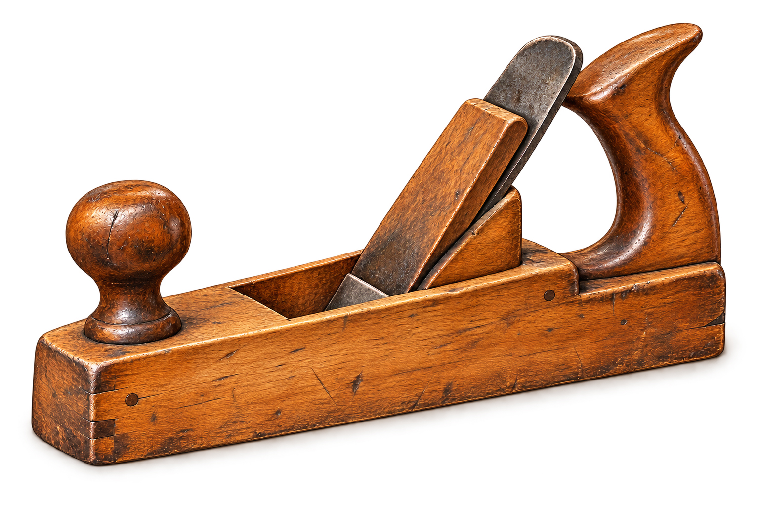 Antique wooden hand plane