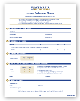 AMMF – Account Preferences